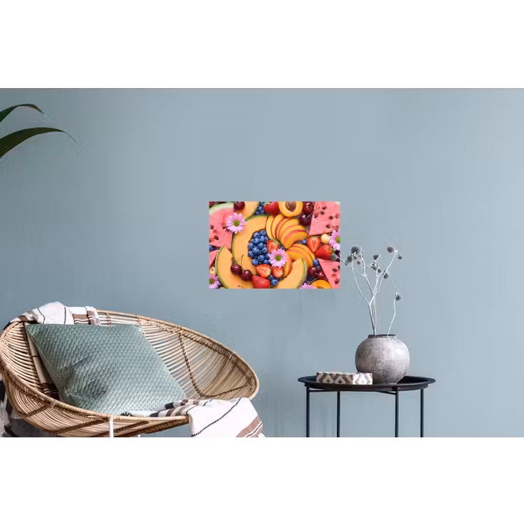 Eten - Fruit - Zomer - Kleurrijk Muursticker klein -plant