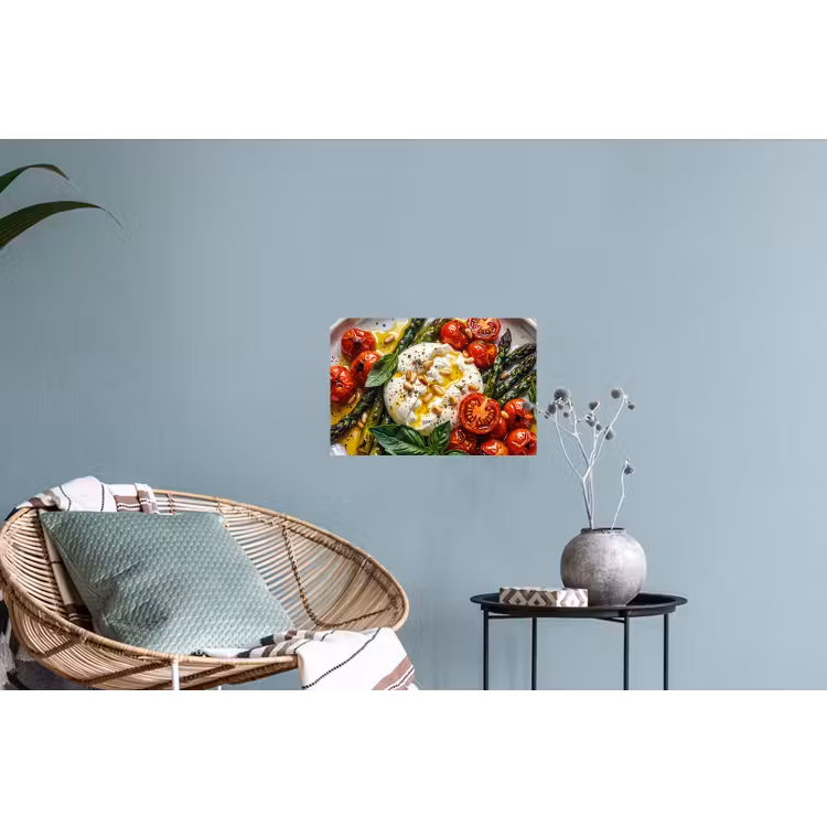 Eten - Groenten - Kaas - Modern - Vers Muursticker klein -plant