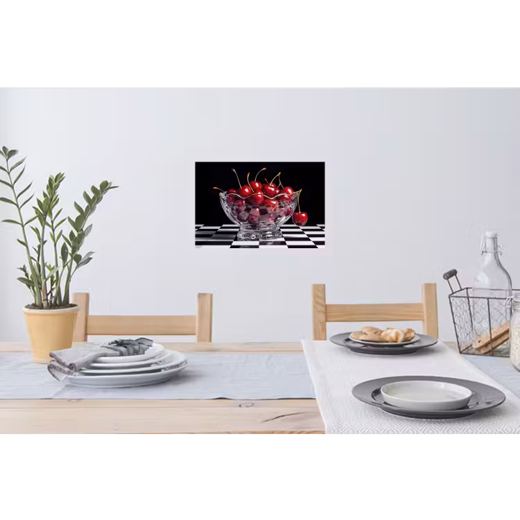 Muursticker - Eten - Kersen - Rood - Eten - Kersen - Rood Muursticker klein