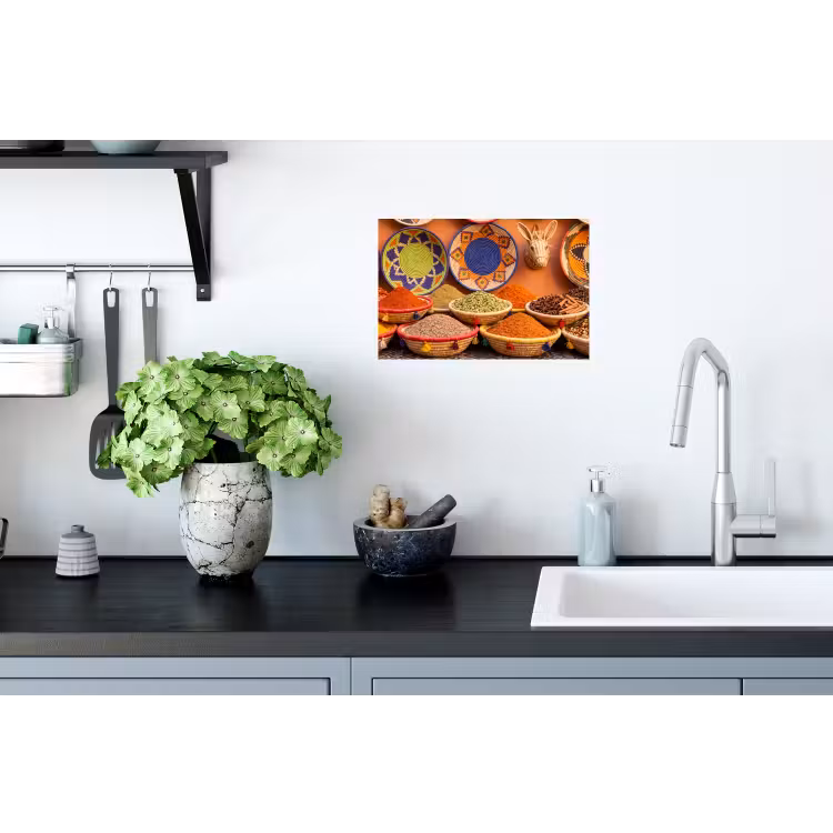 Muursticker - Eten - Kleurrijk - Cultuur - Eten - Kleurrijk - Cultuur Muursticker klein