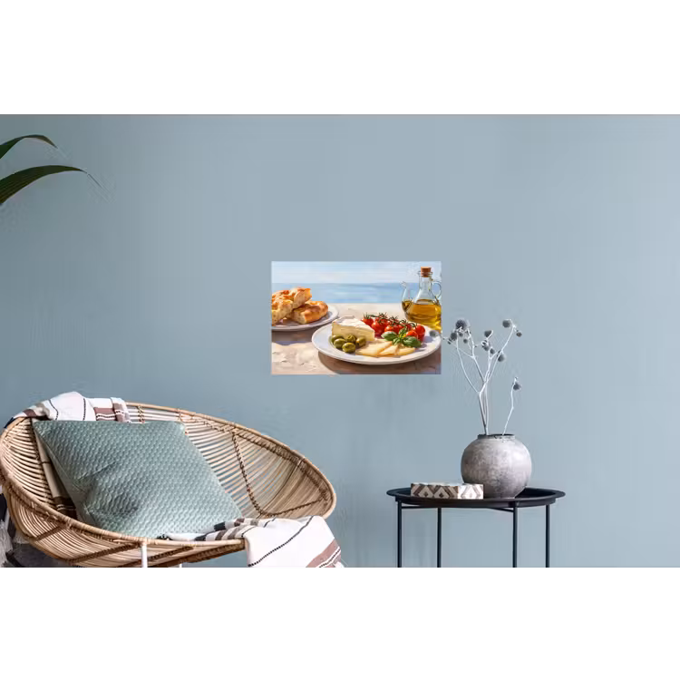 Eten - Middellandse Zee - Natuur - Geschilderd Muursticker klein -plant