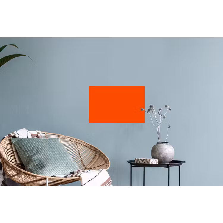 Fiery - Tangerine - Oranje Muursticker klein 286 -plant