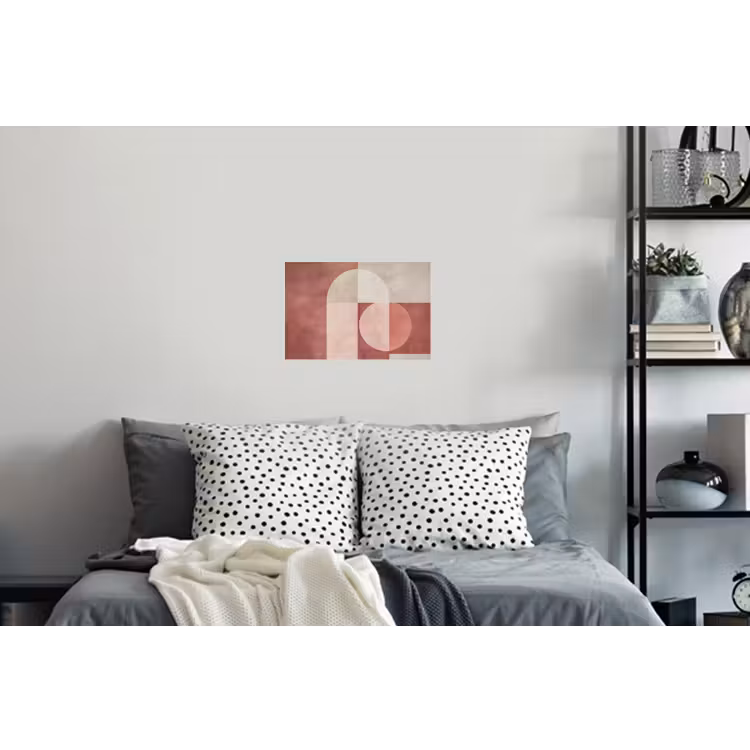 Figuren - Abstract - Roze Muursticker klein -slaapkamer