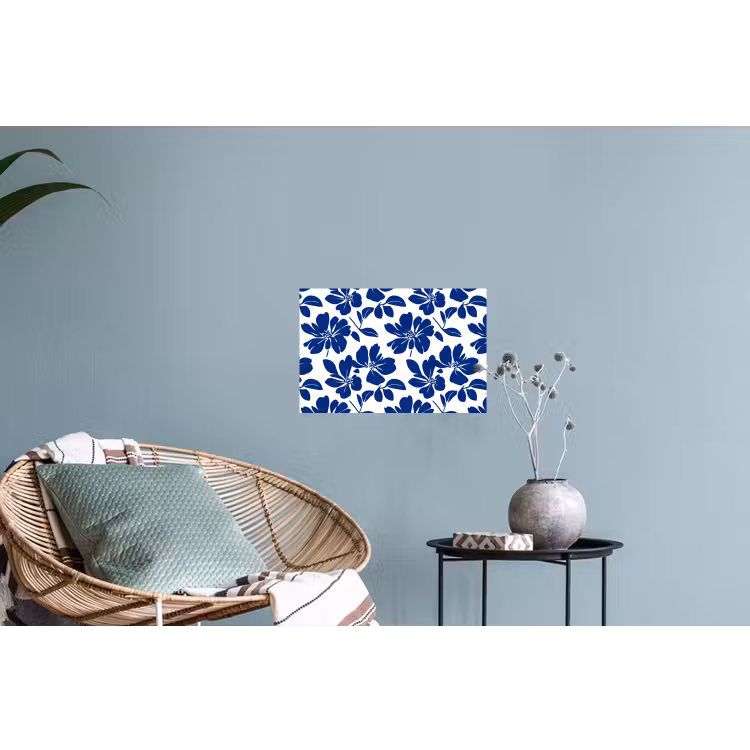Floraal - Modern - Blauw Muursticker klein 286 -plant