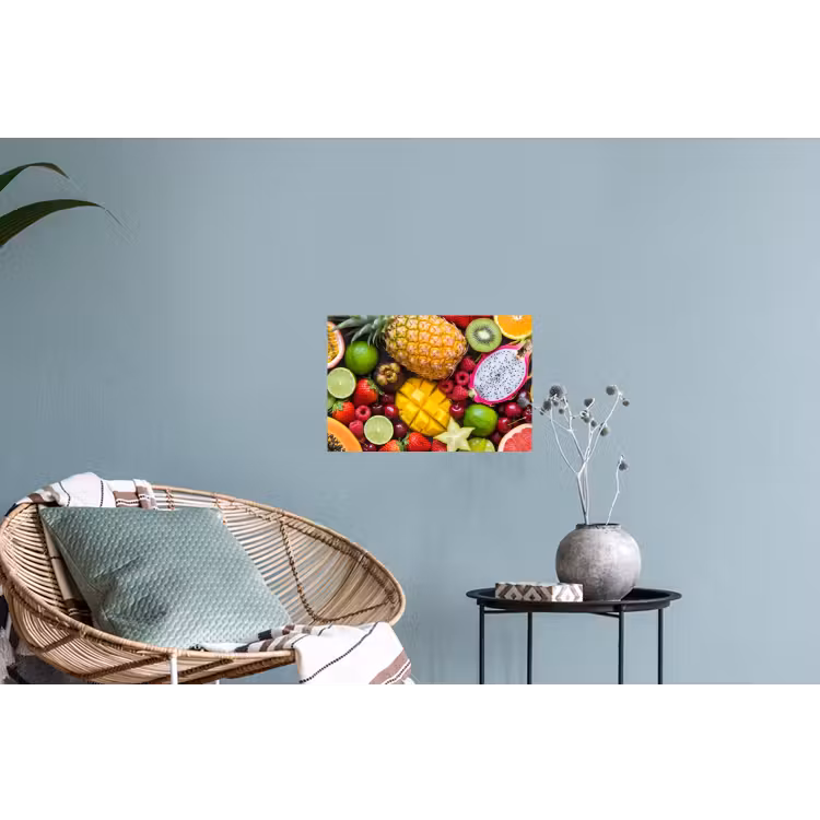 Fruit - Assortiment - Vers - Gezond - Kleurrijk Muursticker klein -plant