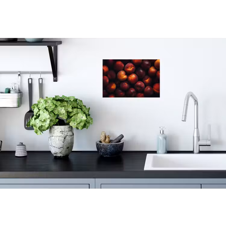 Fruit - Close up - Nectarines Muursticker klein -keuken
