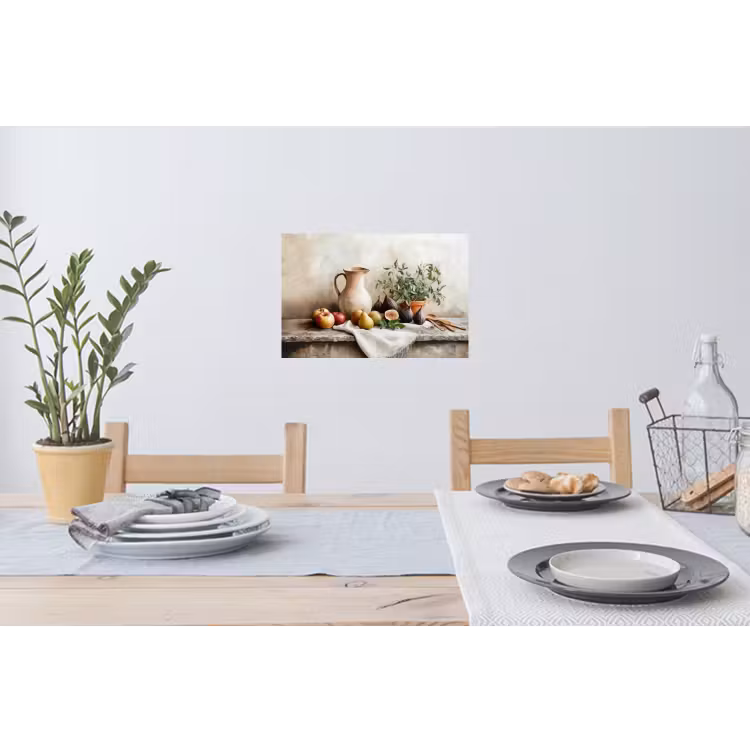 Fruit - Kruiden - Landelijk Muursticker klein -eettafel
