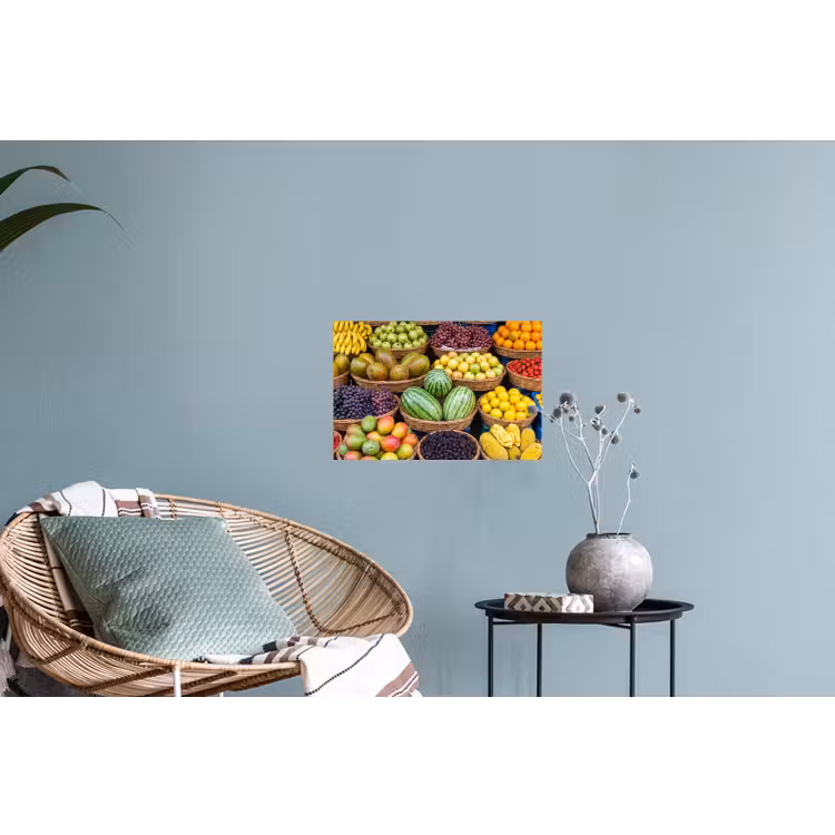Muursticker - Fruit - Markt - Kleurrijk - Fruit - Markt - Kleurrijk Muursticker klein
