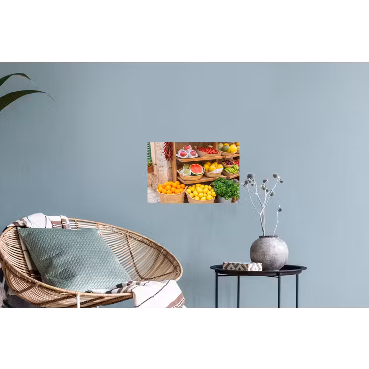 Muursticker - Fruit - Markt - Vers - Fruit - Markt - Vers Muursticker klein