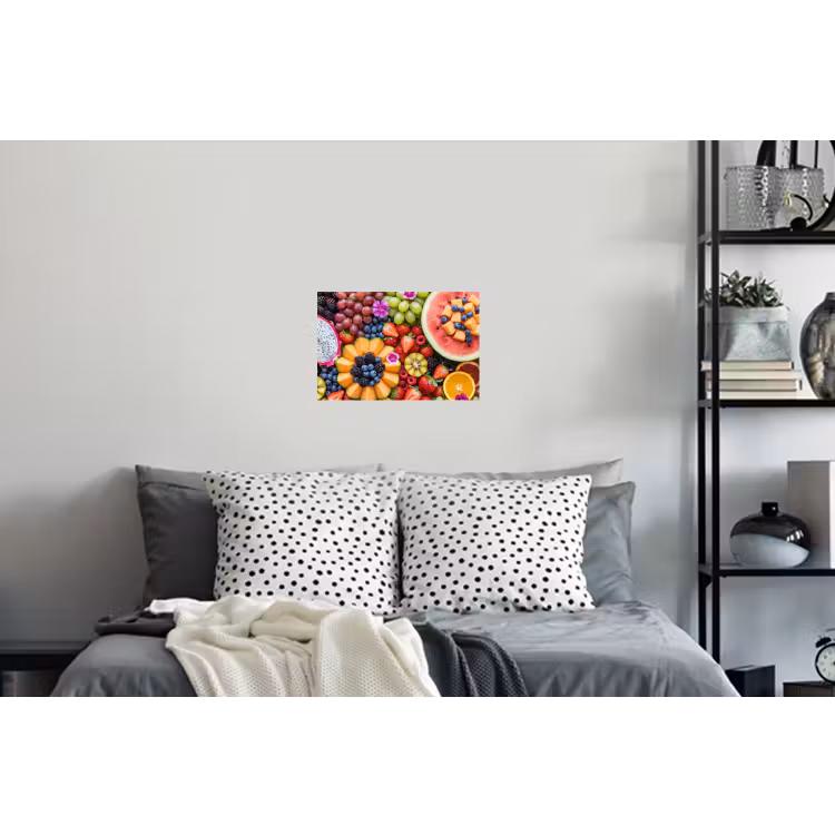 Fruit - Vers - Variatie - Eten - Kleurrijk Muursticker klein -slaapkamer