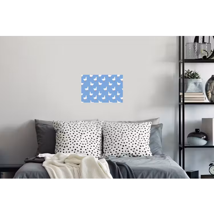 Ganzen - Elegant - Blauw Muursticker klein 286 -slaapkamer