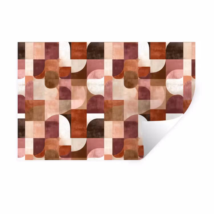 Geometrie - Modern - Retro Muursticker klein 286 -3d