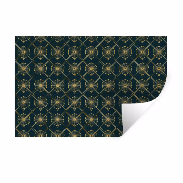 Geometrisch - Elegant - Groen Muursticker klein 286 -3d