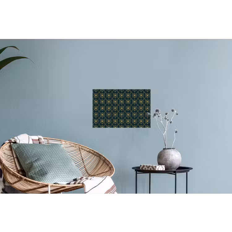 Geometrisch - Elegant - Groen Muursticker klein 286 -plant