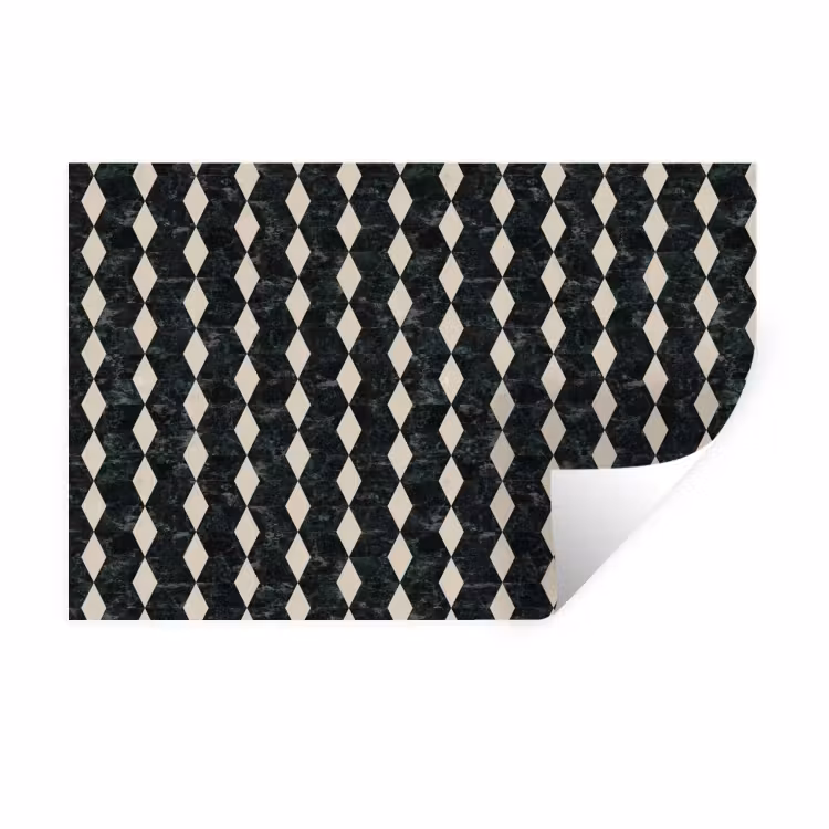 Geometrisch - Patroon - Marmer - Groen Muursticker klein 286 -3d