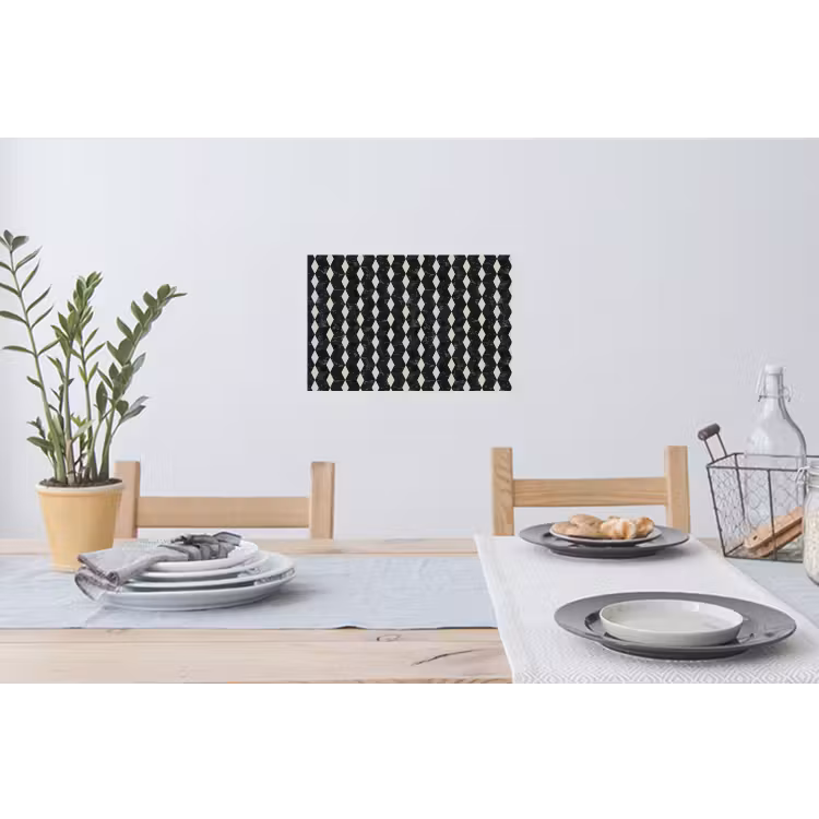 Geometrisch - Patroon - Marmer - Groen Muursticker klein 286 -eettafel