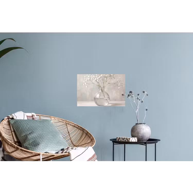 Gipskruid - Vaas - Wit Muursticker klein -plant