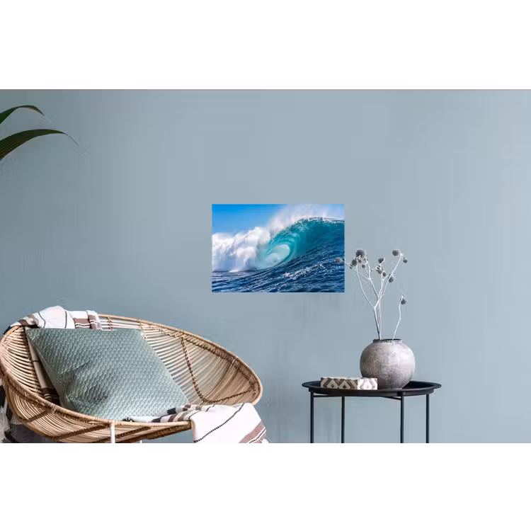 Golf - Oceaan - Water - Dynamisch - Blauw Muursticker klein -plant