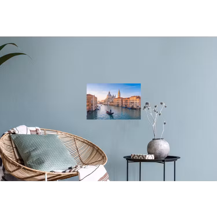 Gondel - Venetië - Kanaal - Stadsgezicht - Avondlicht Muursticker klein -plant