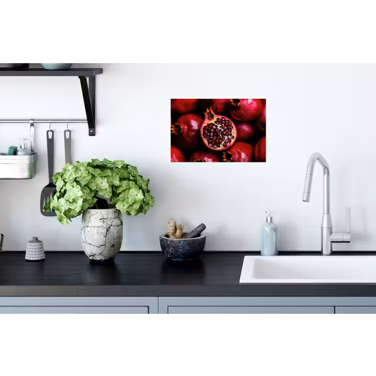 Granaatappel - Rood - Fruit Muursticker klein -keuken