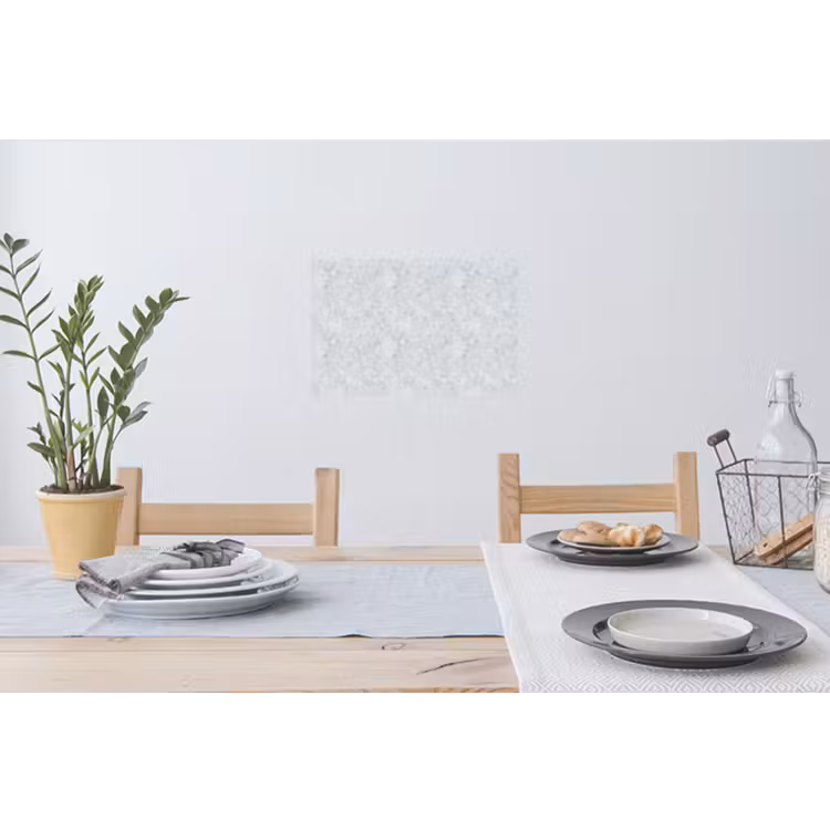 Grijs - Terrazzo-effect - Beton Muursticker klein 286 -eettafel