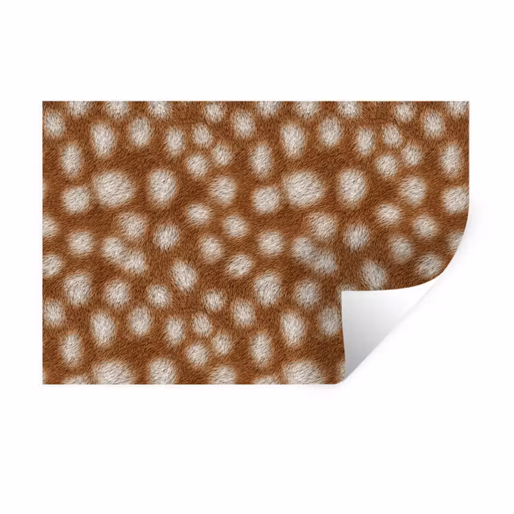 Hert - Bruin - Vacht Muursticker klein 286 -3d