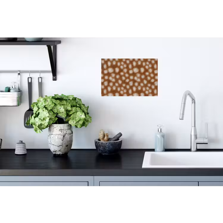 Hert - Bruin - Vacht Muursticker klein 286 -keuken