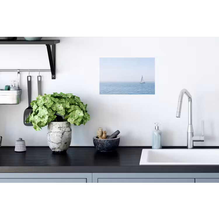 Horizon - Zeilboot - Zee Muursticker klein -keuken