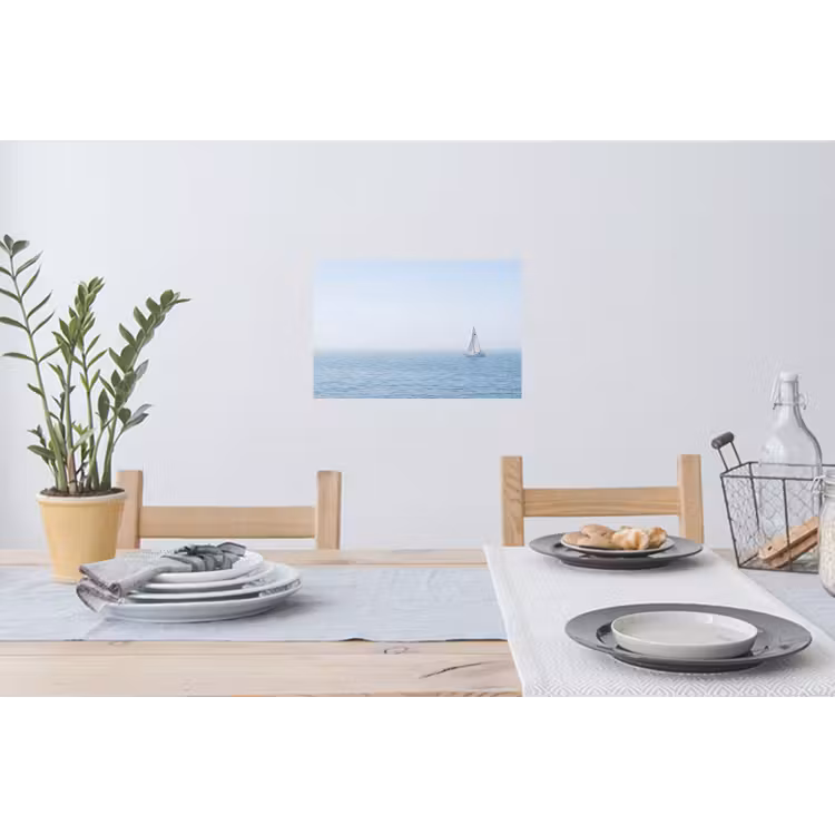 Horizon - Zeilboot - Zee Muursticker klein -eettafel