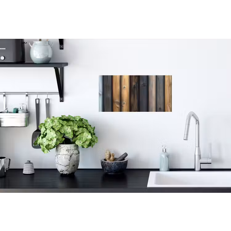 Hout - Planken - Gemengd Muursticker klein -keuken