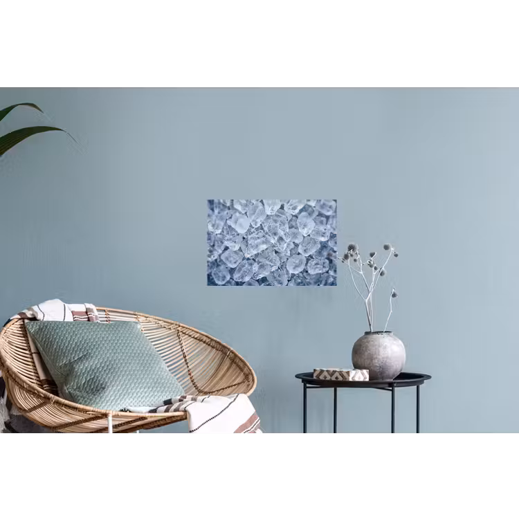 Ijsblokjes - Water - Blauw Muursticker klein -plant