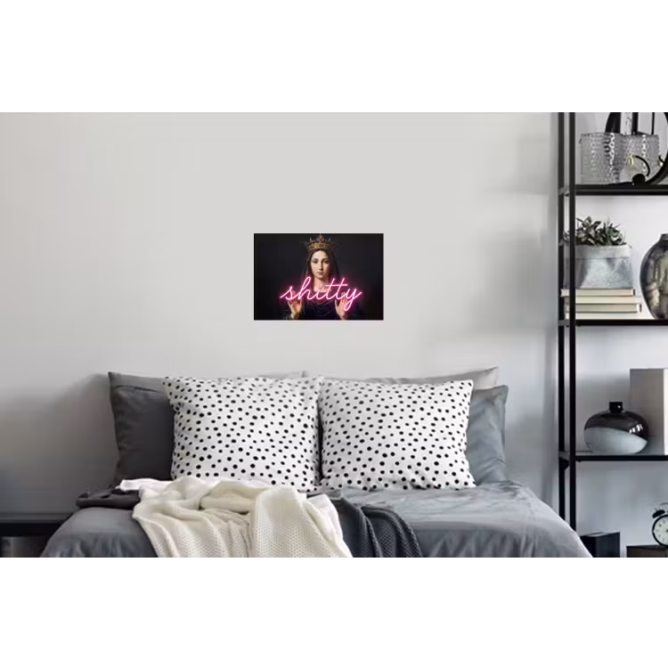 Ironisch - Tekst - Neon Muursticker klein -slaapkamer