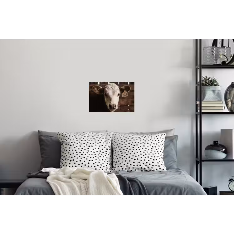 Kalf - Oormerk - Houten stal Muursticker klein -slaapkamer