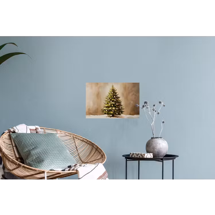 Kerst - Sfeer - Groen Muursticker klein -plant