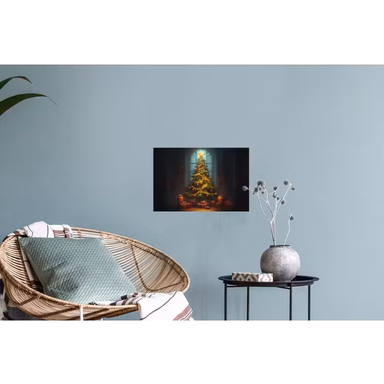Kerstboom - Cadeau - Kerst - Winter Muursticker klein -plant