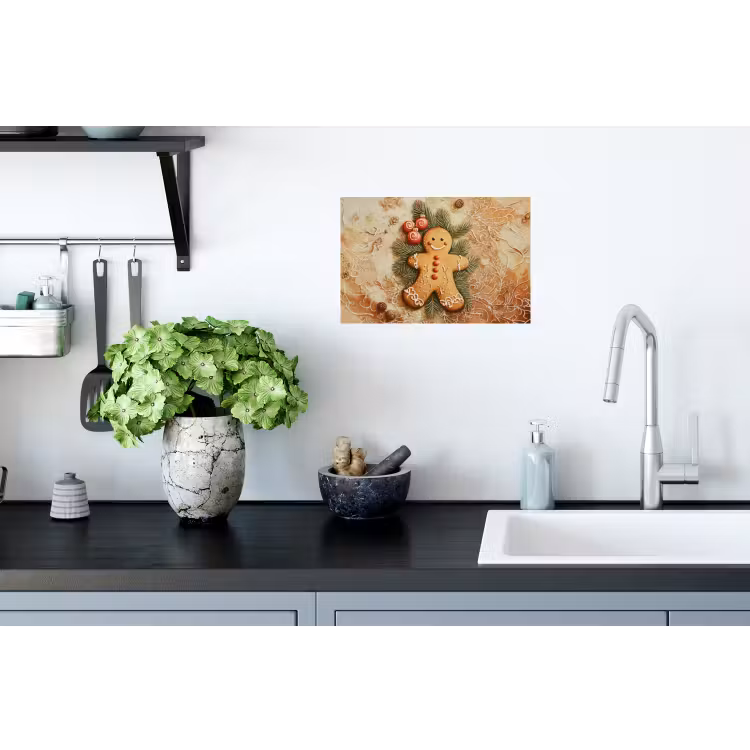 Kerstmis - Koekje - Poppetje - Speculaas Muursticker klein -keuken