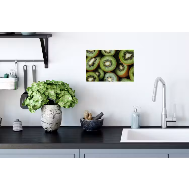 Kiwi - Fruit - Groen Muursticker klein -keuken