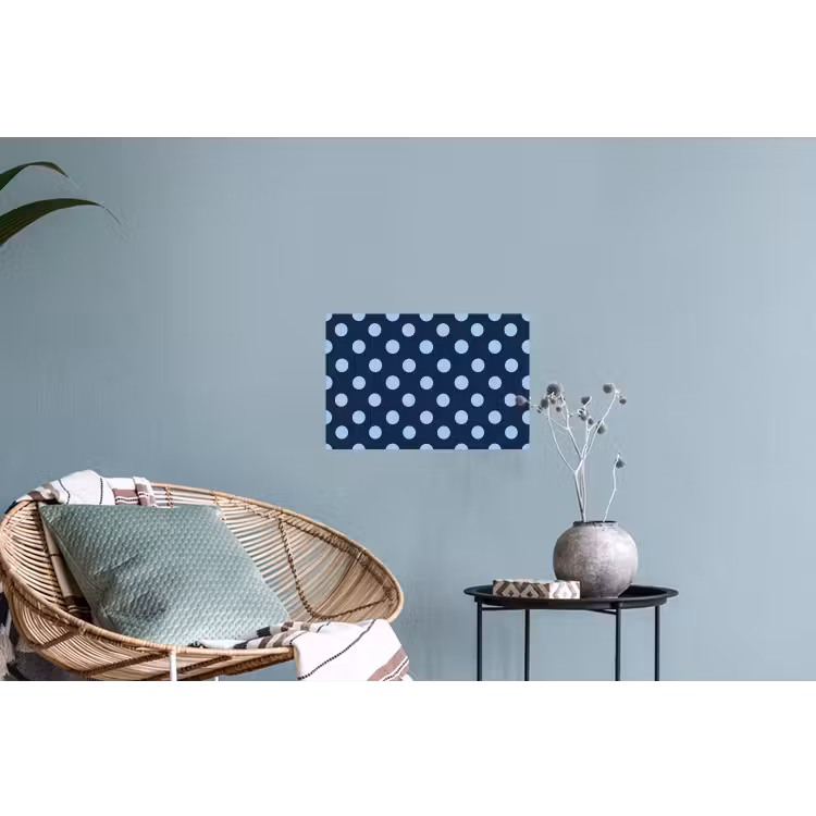 Klassiek - Dots - Blauw Muursticker klein 286 -plant