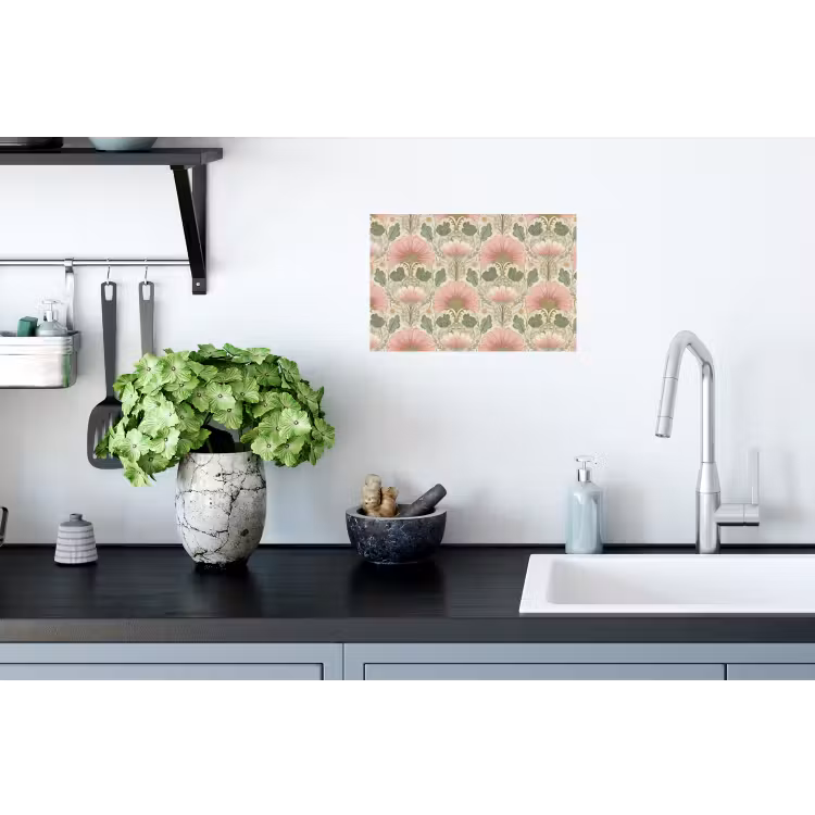 Klassiek - Patroon - Roze Muursticker klein 286 -keuken