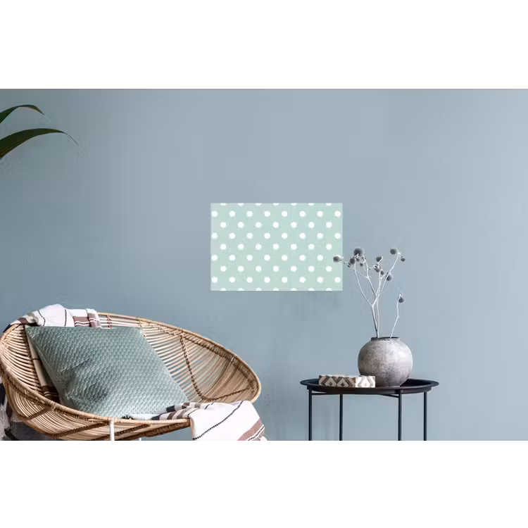 Klassiek - Polka - Groen Muursticker klein 286 -plant