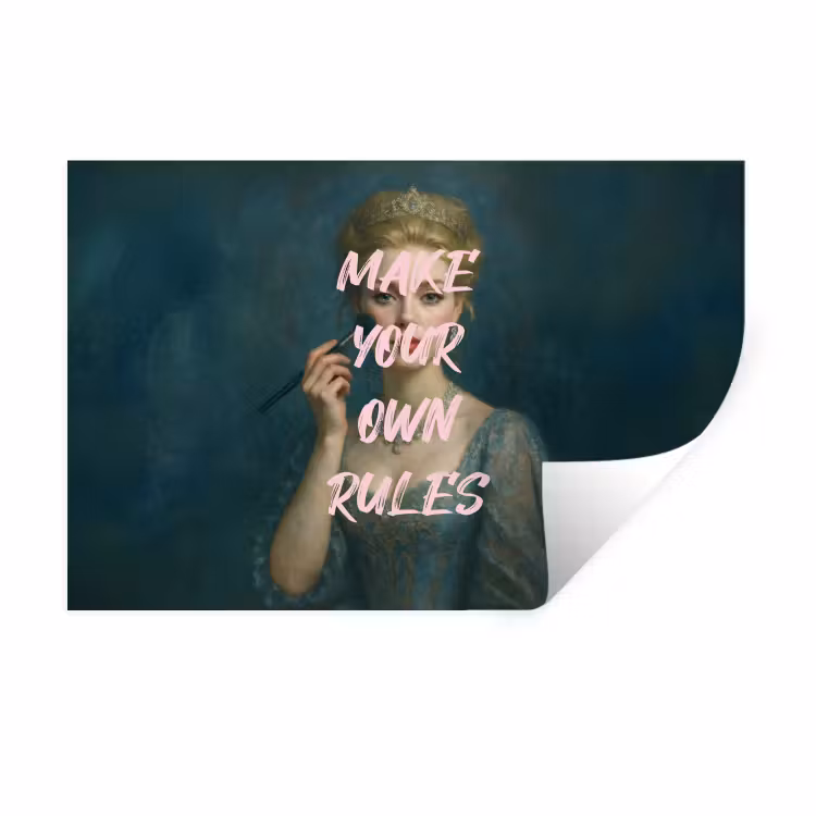 Klassiek - Sierlijk - Roze Muursticker klein -3d