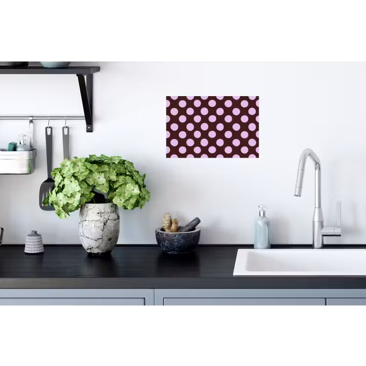 Klassiek - Stippen - Paars Muursticker klein 286 -keuken