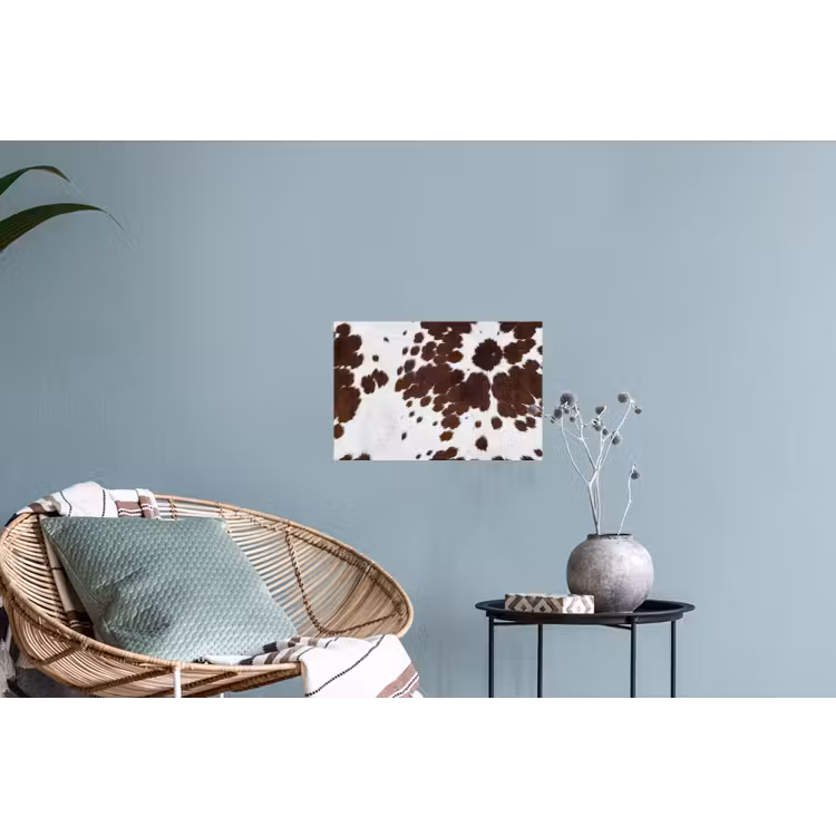 Koeienhuid - Klassiek - Bruin Muursticker klein -plant