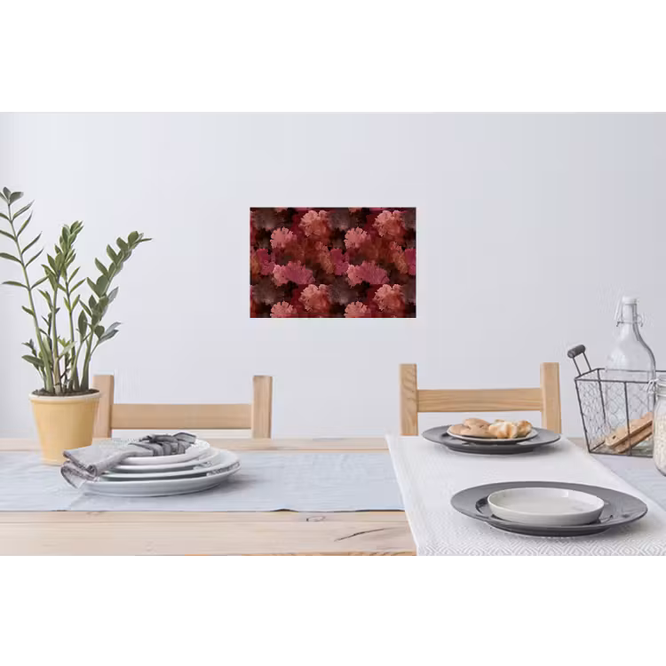 Koraal - Textuur - Kleurrijk Muursticker klein 286 -eettafel