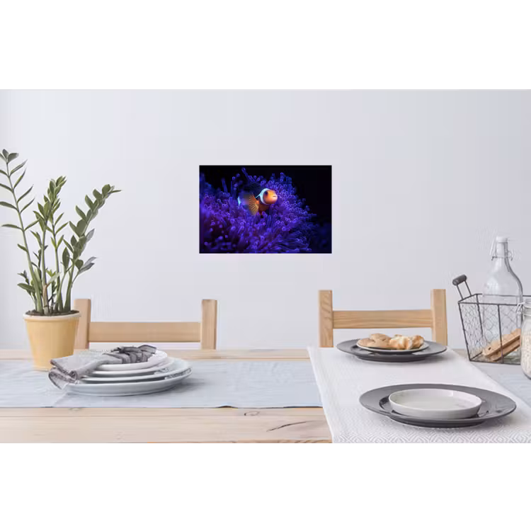 Koraal - Vis - Oranje - Zee Muursticker klein -eettafel