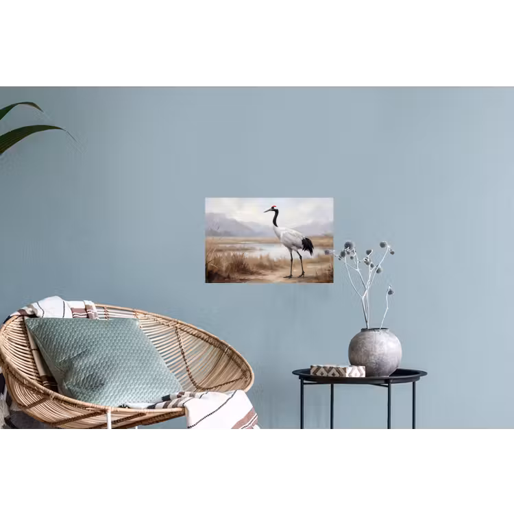 Kraanvogel - Natuur - Realistisch Muursticker klein -plant