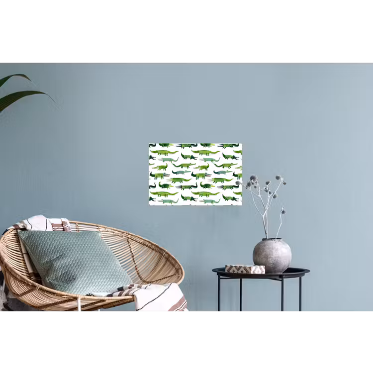 krokodillen - Speels - Groen Muursticker klein 286 -plant