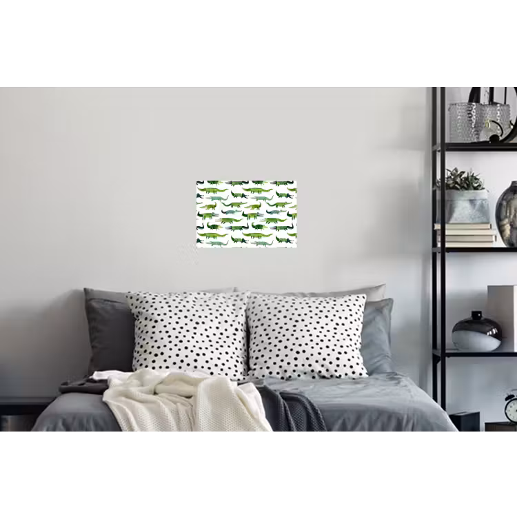 krokodillen - Speels - Groen Muursticker klein 286 -slaapkamer