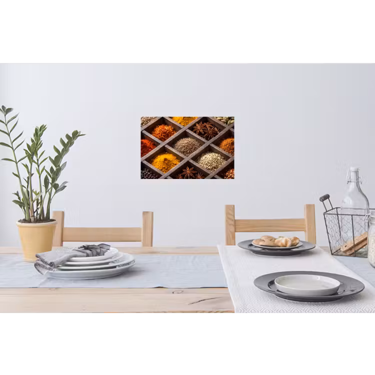 Muursticker - Kruiden - Houten - Eten - Kruiden - Houten - Eten Muursticker klein