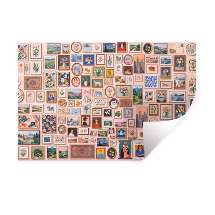 Kunst - Collectie - Decoratie - Modern - Kleurrijk Muursticker klein -3d